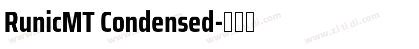 RunicMT Condensed字体转换